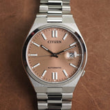 Buy Shop Citizen x Pantone Automatic Warm Sand Dial Silver Steel Strap Watch For Men - NJ0158-89Y USA Online
