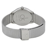 Buy Shop Calvin Klein Minimal Grey Dial Silver Mesh Bracelet Watch for Men - K3M22124 USA Online