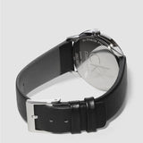 Buy Shop Calvin Klein Minimal Silver Dial Black Leather Strap Watch for Women - K3M221C6 USA Online