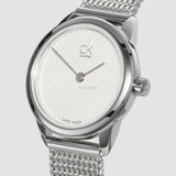 Buy Shop Calvin Klein Minimal White Dial Silver Mesh Bracelet Watch for Women - K3M2312Y USA Online