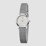 Buy Shop Calvin Klein Minimal White Dial Silver Mesh Bracelet Watch for Women - K3M2312Y USA Online