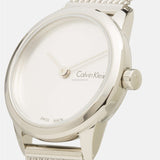 Buy Shop Calvin Klein Minimal White Dial Silver Mesh Bracelet Watch for Women - K3M231Y6 USA Online