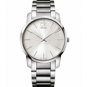 Buy Shop Calvin Klein City Silver Dial Silver Steel Strap Watch for Men - K2G21126 USA Online