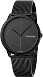 Buy Shop Calvin Klein Minimal Grey Dial Grey Mesh Bracelet Watch for Men - K3M517P4 USA Online