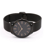 Buy Shop Calvin Klein Minimal Black Dial Black Mesh Bracelet Watch for Men - K3M21421 USA Online