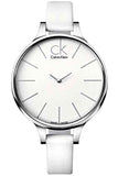 Buy Shop Calvin Klein Equal White Dial White Leather Strap Watch for Women - K3E231L6 USA Online