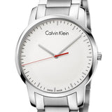 Buy Shop Calvin Klein City Quartz White Dial Silver Steel Strap Watch for Men - K2G2G1Z6 USA Online