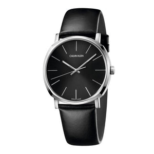 Buy Shop Calvin Klein Posh Black Dial Black Leather Strap Watch for Men - K8Q311C1 USA Online