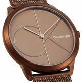 Buy Shop Calvin Klein Minimal Quartz Pink Gold Dial Pink Gold Mesh Bracelet Watch for Men - K3M11TFK USA Online