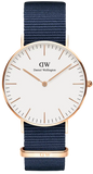 Buy Shop Daniel Wellington Classic Bayswater White Dial Navy Blue NATO Strap Watch For Women - DW00100279 USA Online