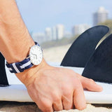 Buy Shop Daniel Wellington Classic Glasgow White Dial Two Tone NATO Strap Unisex Watch - DW00100047 USA Online