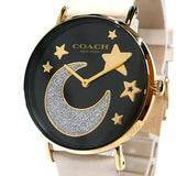 Buy Shop Coach Perry Black Dial White Leather Strap Watch for Women - 14503041 USA Online