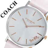 Buy Shop Coach Perry White Dial Pink Leather Strap Watch for Women - 14503118 USA Online