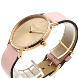 Buy Shop Coach Delancey Gold Dial Pink Leather Strap Watch for Women - 14503332 USA Online