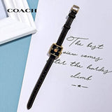 Buy Shop Coach Black Square Dial Black Leather Strap Watch for Women - 14503695 USA Online