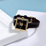 Buy Shop Coach Black Square Dial Black Leather Strap Watch for Women - 14503695 USA Online