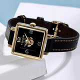 Buy Shop Coach Black Square Dial Black Leather Strap Watch for Women - 14503695 USA Online