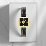 Buy Shop Coach Black Square Dial Black Leather Strap Watch for Women - 14503695 USA Online