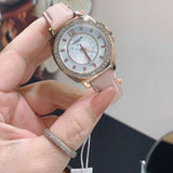 Buy Shop Coach Boyfriend Mother of Pearl White Dial Pink Leather Strap Watch for Women - 14503151 USA Online