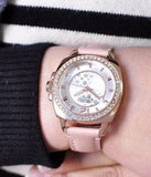 Buy Shop Coach Boyfriend Mother of Pearl White Dial Pink Leather Strap Watch for Women - 14503151 USA Online