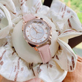 Buy Shop Coach Boyfriend Mother of Pearl White Dial Pink Leather Strap Watch for Women - 14503151 USA Online