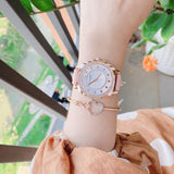 Buy Shop Coach Boyfriend Mother of Pearl White Dial Pink Leather Strap Watch for Women - 14503151 USA Online