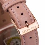 Buy Shop Coach Boyfriend Mother of Pearl White Dial Pink Leather Strap Watch for Women - 14503151 USA Online