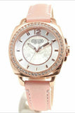 Buy Shop Coach Boyfriend Mother of Pearl White Dial Pink Leather Strap Watch for Women - 14503151 USA Online