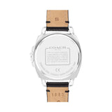 Buy Shop Coach Boyfriend Silver Dial Black Leather Strap Watch for Women - 14503152 USA Online