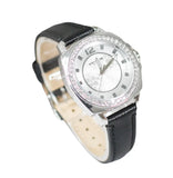 Buy Shop Coach Boyfriend Silver Dial Black Leather Strap Watch for Women - 14503152 USA Online