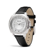 Buy Shop Coach Boyfriend Silver Dial Black Leather Strap Watch for Women - 14503152 USA Online