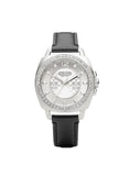 Buy Shop Coach Boyfriend Silver Dial Black Leather Strap Watch for Women - 14503152 USA Online