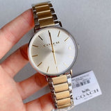 Buy Shop Coach Business Analog Silver Dial Two Tone Steel Strap Watch for Men - 14602432 USA Online