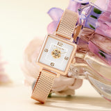 Buy Shop Coach Cass White Dial Rose Gold Mesh Bracelet Watch for Women - 14503698 USA Online