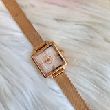 Buy Shop Coach Cass White Dial Rose Gold Mesh Bracelet Watch for Women - 14503698 USA Online