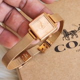 Buy Shop Coach Cass White Dial Rose Gold Mesh Bracelet Watch for Women - 14503698 USA Online