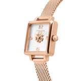 Buy Shop Coach Cass White Dial Rose Gold Mesh Bracelet Watch for Women - 14503698 USA Online