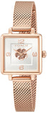 Buy Shop Coach Cass White Dial Rose Gold Mesh Bracelet Watch for Women - 14503698 USA Online