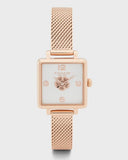 Buy Shop Coach Cass White Dial Rose Gold Mesh Bracelet Watch for Women - 14503698 USA Online