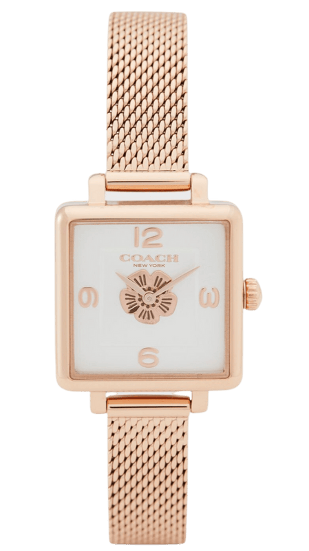Buy Shop Coach Cass White Dial Rose Gold Mesh Bracelet Watch for Women - 14503698 USA Online