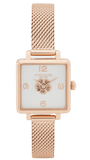 Buy Shop Coach Cass White Dial Rose Gold Mesh Bracelet Watch for Women - 14503698 USA Online