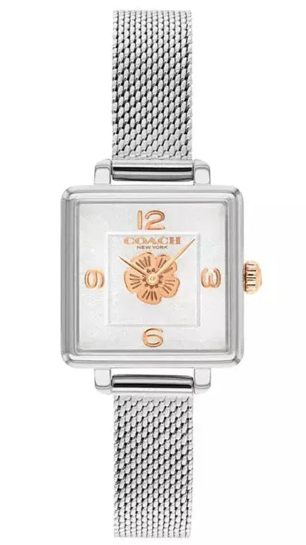 Buy Shop Coach Cass White Dial Silver Mesh Bracelet Watch for Women - 14503697 USA Online