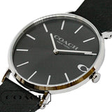 Buy Shop Coach Charles Black Dial Black Leather Strap Watch for Men - 14602149 USA Online