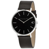 Buy Shop Coach Charles Black Dial Black Leather Strap Watch for Men - 14602149 USA Online