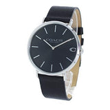 Buy Shop Coach Charles Black Dial Black Leather Strap Watch for Men - 14602149 USA Online