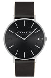 Buy Shop Coach Charles Black Dial Black Leather Strap Watch for Men - 14602149 USA Online