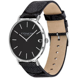 Buy Shop Coach Charles Black Dial Black Leather Strap Watch for Men - 14602157 USA Online