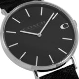 Buy Shop Coach Charles Black Dial Black Leather Strap Watch for Men - 14602157 USA Online