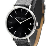 Buy Shop Coach Charles Black Dial Black Leather Strap Watch for Men - 14602157 USA Online