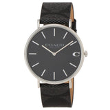 Buy Shop Coach Charles Black Dial Black Leather Strap Watch for Men - 14602157 USA Online